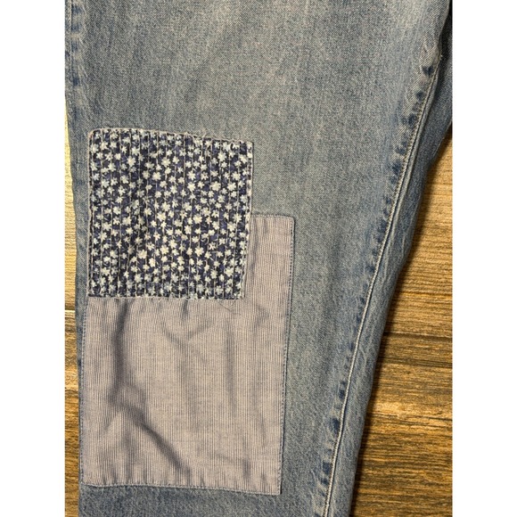 J.Crew Slim Boyfriend Premium Edition Patchwork Light Wash Blue Jeans Size 32 ** - Picture 5 of 12
